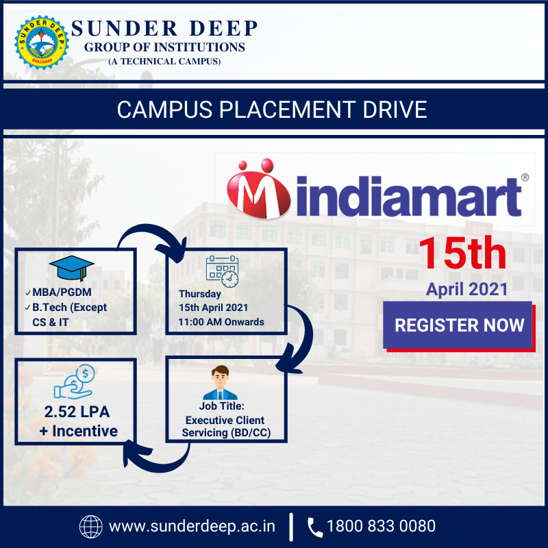 Campus Placement Drive by Indiamart