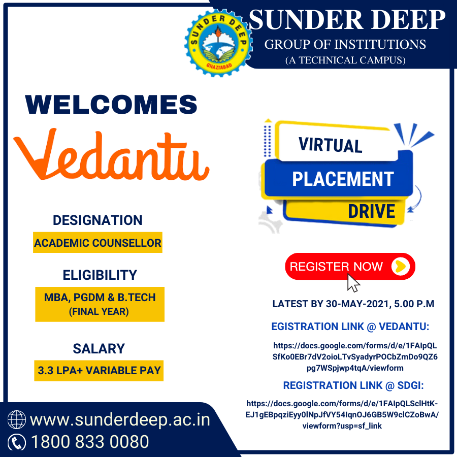 Virtual Placement Drive by Vedantu